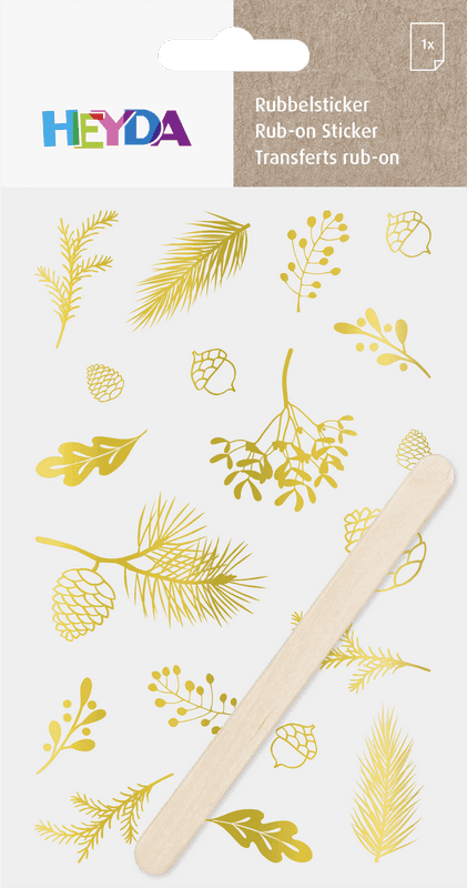 Heyda zlatý propisot větvičky 10x19 cm dekorace