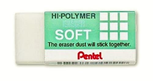 Pentel HiPolymer Soft pryž jemné mazání jedna žmolka