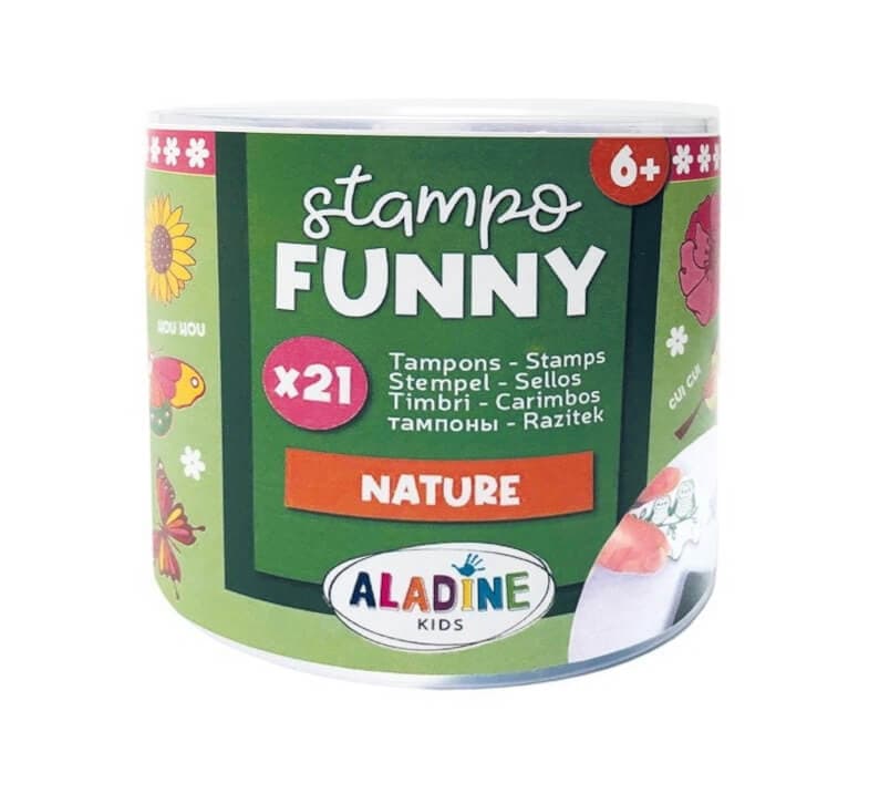 Razítka Aladine Stampo Funny 21 ks sada příroda