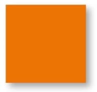 Heyda oranžový razítkovací polštářek 3×3 cm pohled zepředu