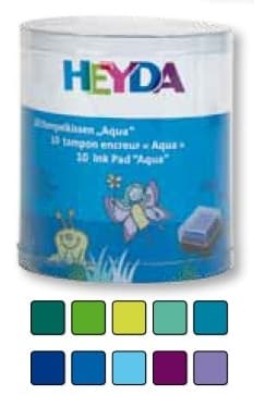 Heyda razítkovací polštářky sada 10ks voda kreativní tvoření