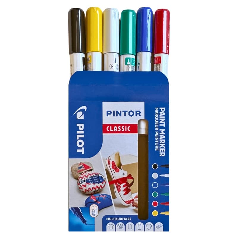 Detail hrotů sada Pilot PINTOR F Classic popisovače