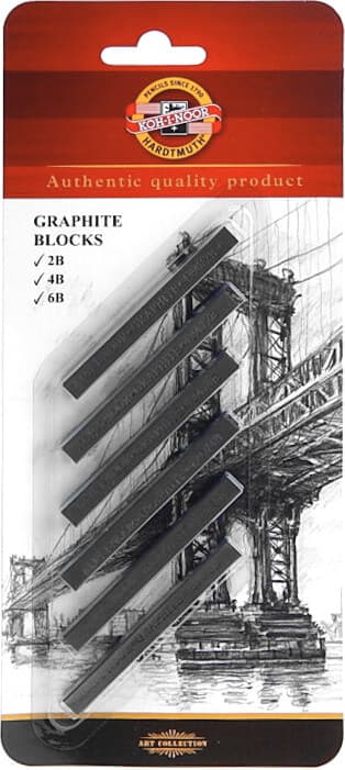 Koh-i-Noor 4390/6 sada grafitových bloků pro kreslení