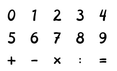 Sada 15 razítek Heyda Číslice pro kreativní tvoření