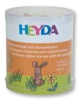 Detail jarních motivů razítek Heyda sada 15ks