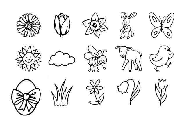 Sada 15 razítek Heyda Jaro kreativní tvoření