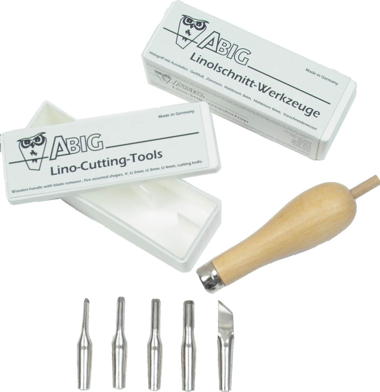 Detail rydel Abig 120100 sada nástrojů pro linoryt