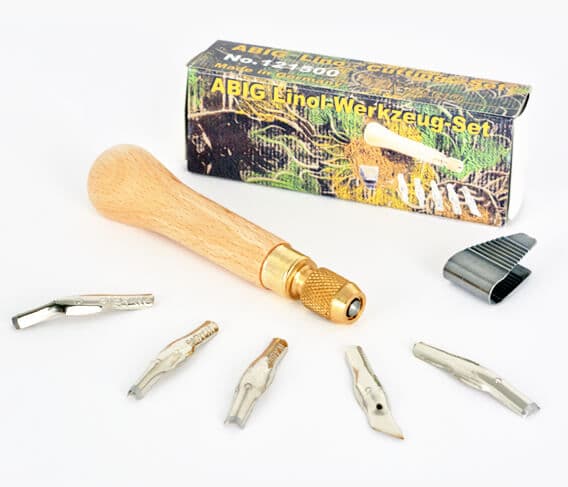 Abig 121500 sada rydel na linoryt čelní pohled