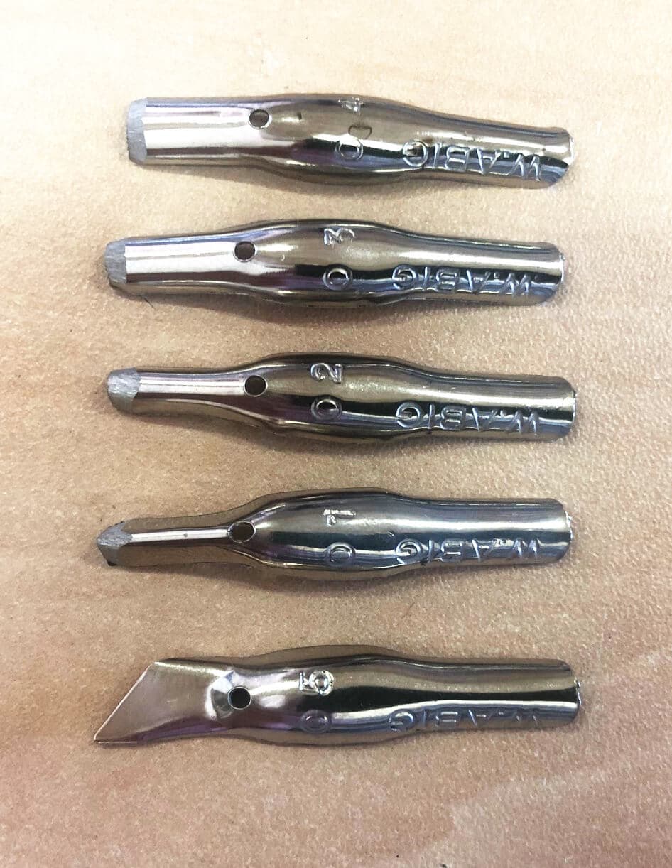 Abig sada rydel linoryt obsah balení pohled zboku