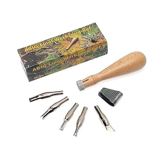 Abig 121500 sada rydel na linoryt pro rytí