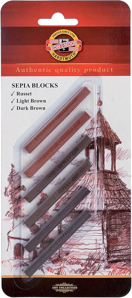 Koh-i-Noor 4392/6 sada sépiových bloků pro kreslení