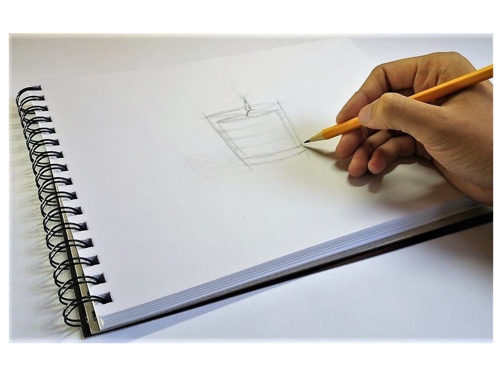 Kreslení suchou technikou skicák BOBO Blok A3