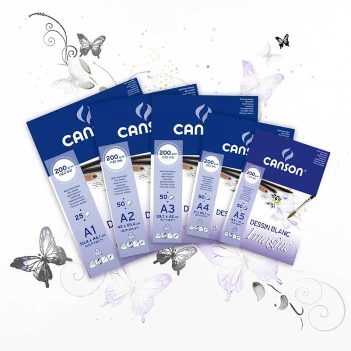 Detail stránek Canson Imagine A5 200 g/m² blok