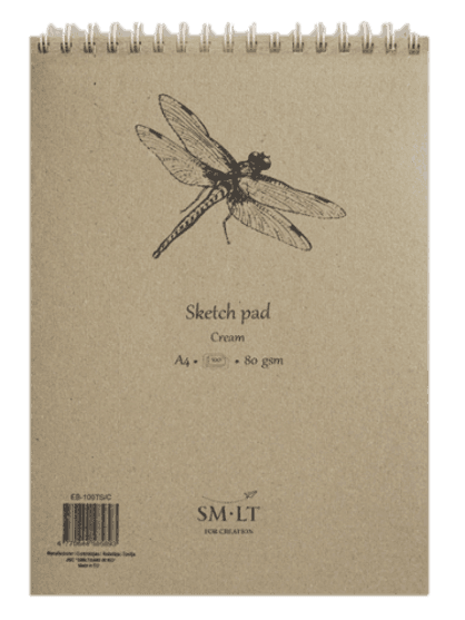 Skicák SM.LT Cream A4 80g 100 listů krémový