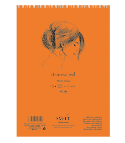 SM.LT Mix Media blok A4 200g kroužková vazba