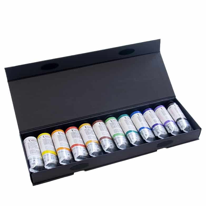 Souprava temperových barev Umton 12x35 ml přední pohled
