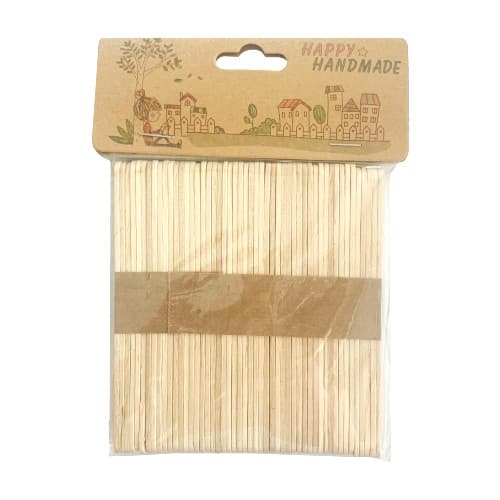 Přírodní dřevěné špachtličky 10x114 mm sada 50 kusů