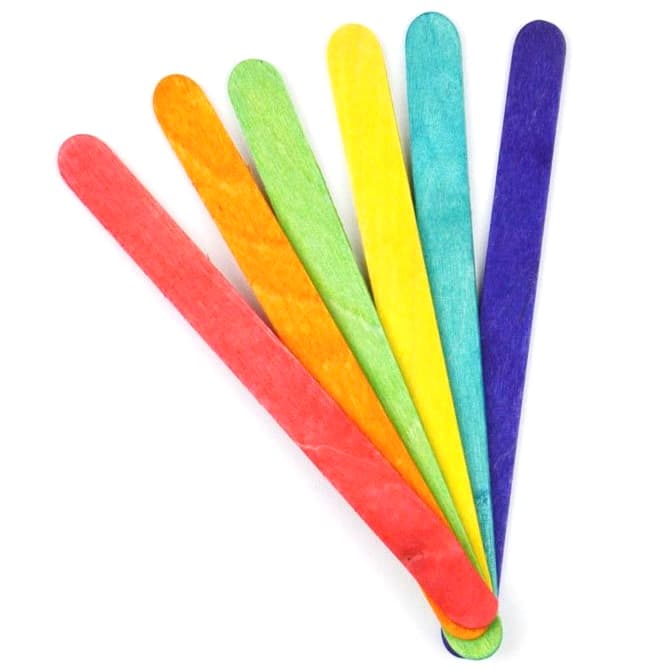 Barevné špachtličky 10x114 mm sada 50 kusů