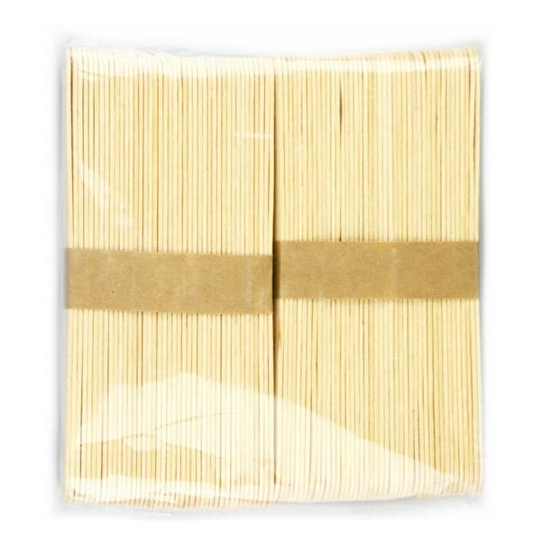 Přírodní dřevěné špachtličky 18x150 mm sada 80 kusů