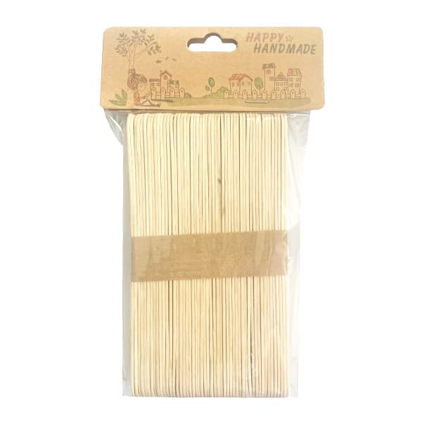 Přírodní dřevěné špachtličky 18x150 mm sada 50 kusů