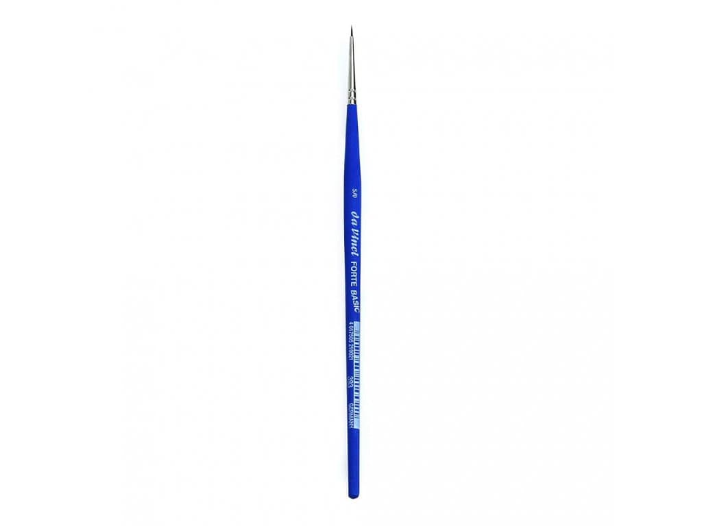 DaVinci Forte Basic modrý kulatý syntetický štětec velikost 0