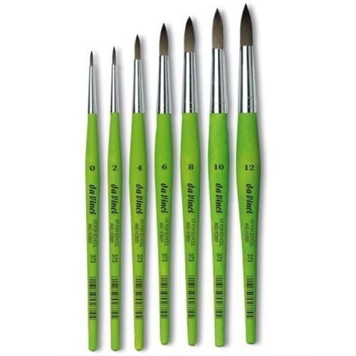 Detail syntetického štětce DaVinci řada 373 velikost 0