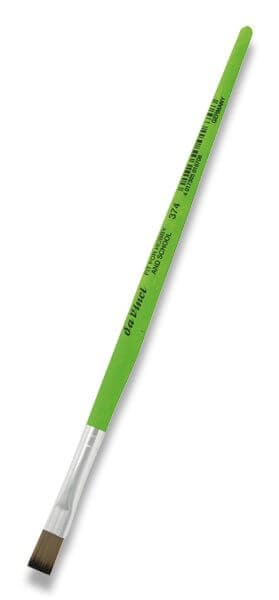 DaVinci zelený plochý štětec 374-2 syntetický krátký