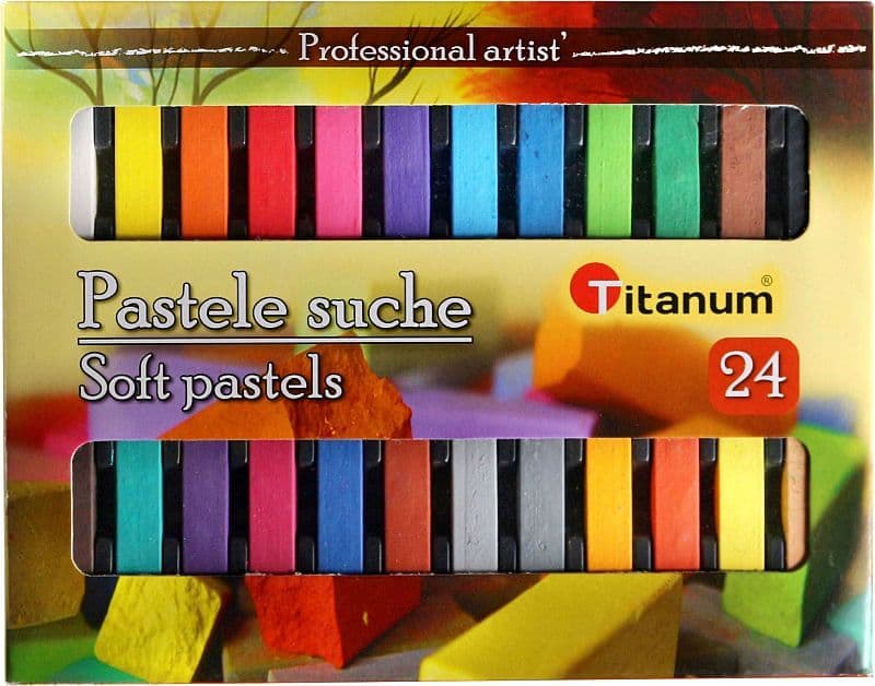 Titanum suché pastely sada 24 kusů pro kreslení