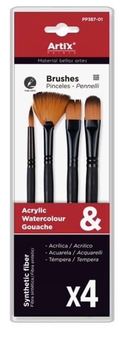 Syntetické štětce Artix PP387-01 sada 4 kusů