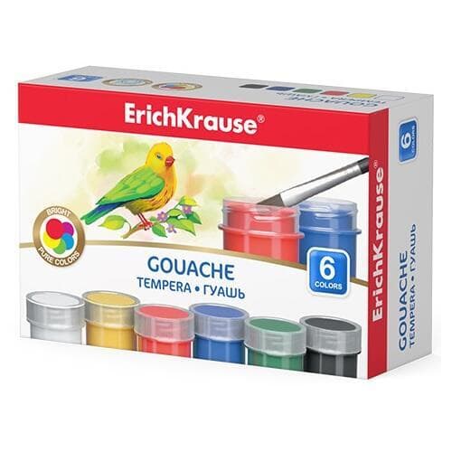 ErichKrause temperové barvy sada 6 barev 20 ml