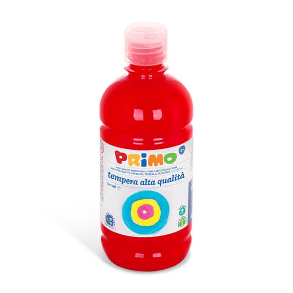 Tempera PRIMO Alta 500 ml červená základní barva