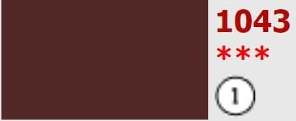 Umton temperová barva Umbra pálená 16ml odstín 1043