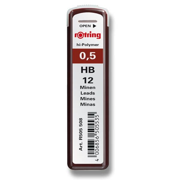 Rotring Tikky tuhy do mikrotužky 0,5 mm HB