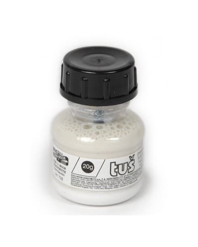 Koh-i-Noor bílá tuš 20g lahvička čelní pohled