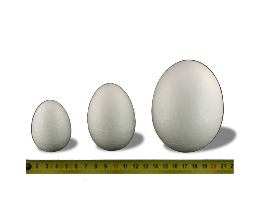 Sepas polystyrenové vejce 12 cm pro kreativní tvoření