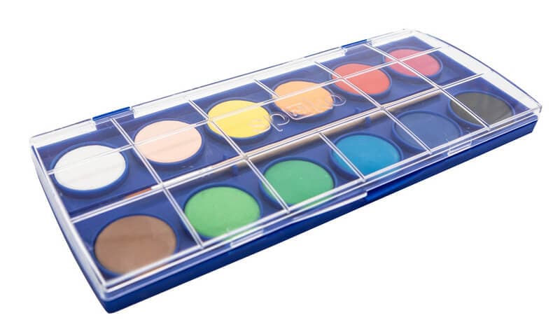 Spoko vodové barvy sada 12 barev pro děti