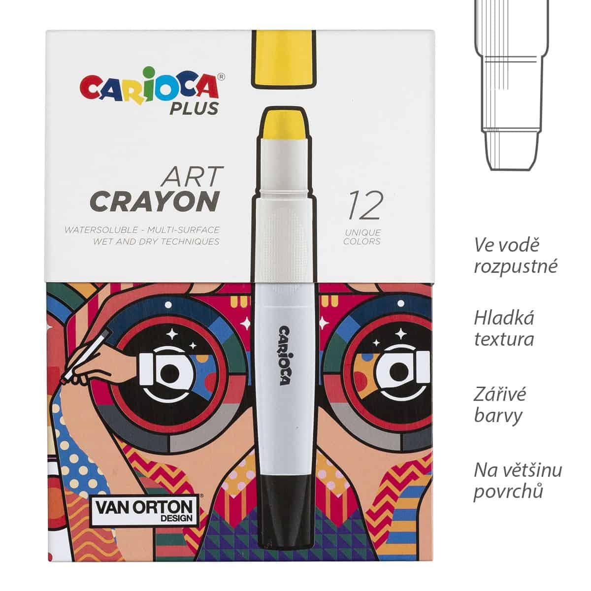 Detail voskovek Carioca PLUS art vodou rozpustné