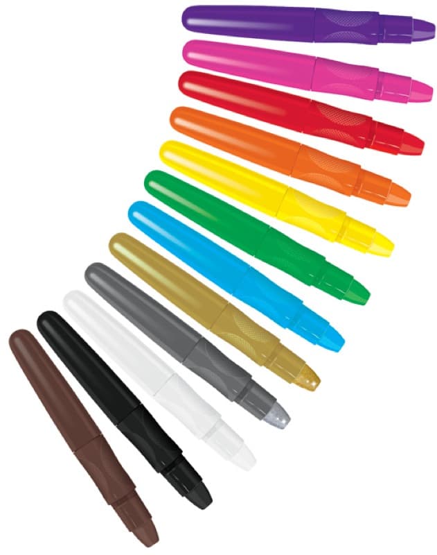 Detail hedvábných voskovaek Colorino Silky 12 odstínů