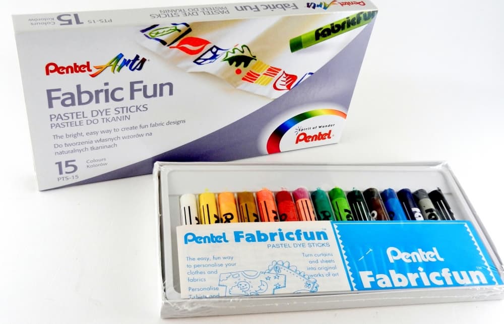 Voskovky na textil Pentel sada 15 barev