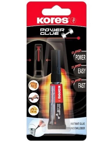Kores Power Glue Gel vteřinové lepidlo 3g tuba