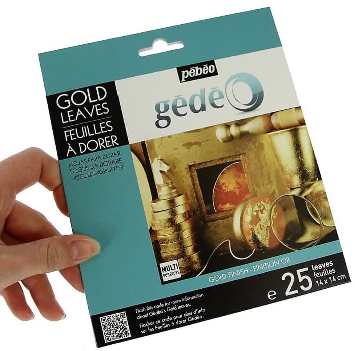 Pébéo Gédeo zlaté listy 25 ks 14x14 cm