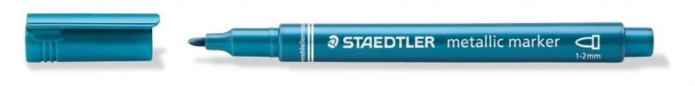 Staedtler metalický popisovač modrý 1-2 mm permanentní