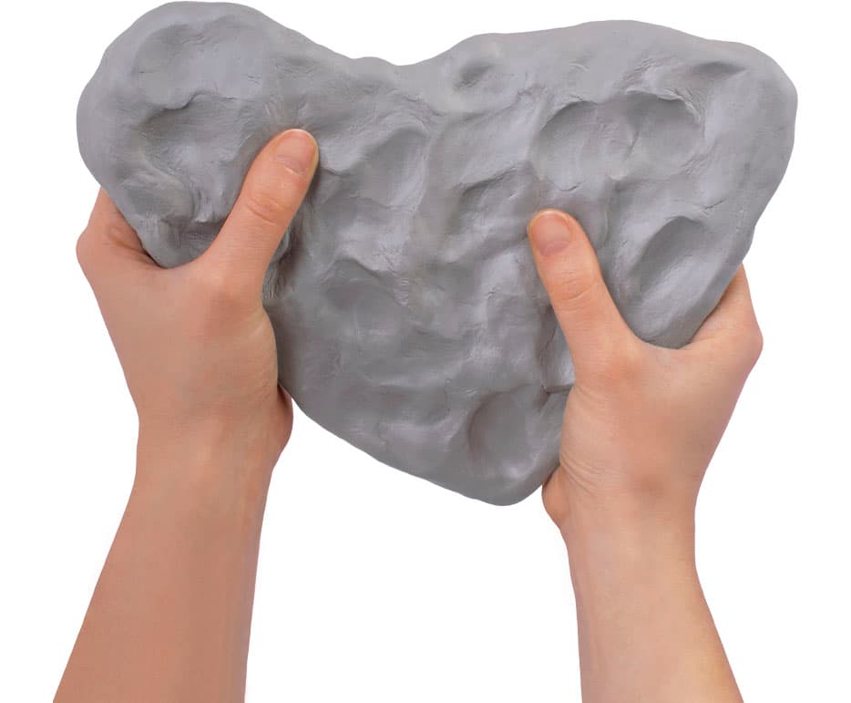 Samotvrdnoucí modelovací hmota Jovi šedá detail textury