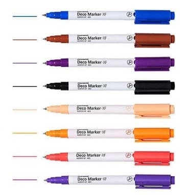 Stopa akrylového fixu Monami Deco Marker XF červená