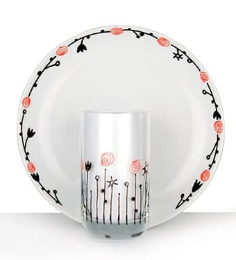 Marabu fix na porcelán černá barva boční pohled
