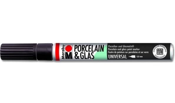 Marabu Porcelain Painter černý fix na porcelán 0,8 mm