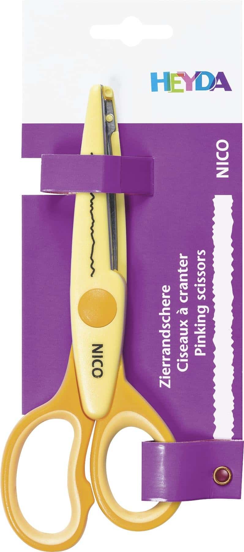 Heyda Nůžky ozdobné Nico 16 cm čelní pohled