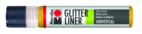 Marabu Glitter Liner žlutá glitrová barva 25 ml