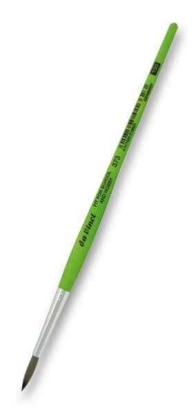 Štětec DaVinci zelený kulatý 373-6 syntetický jemný