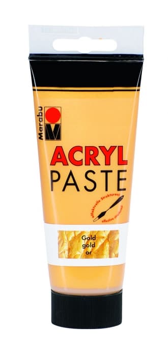 Akrylová pasta Marabu 100 ml zlatá – přední pohled